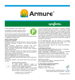 Product registration number: MAPP 16587 Emulsifiable concentrate