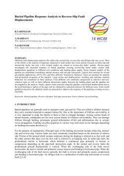 Buried Pipeline Response Analysis to Reverse