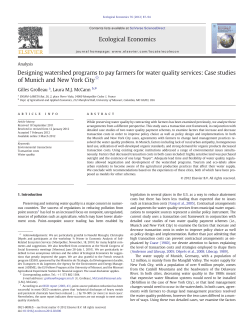 Designing watershed programs to pay farmers for water