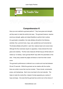 Comprehension K - The Transfer Tutor