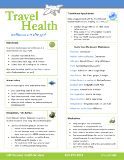Pre-Departure Info Sheet