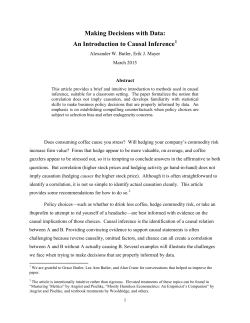 Making Decisions with Data: An Introduction to Causal Inference