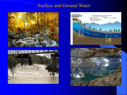 Surface and Groundwater