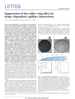 Suppression of the coffee-ring effect by shape