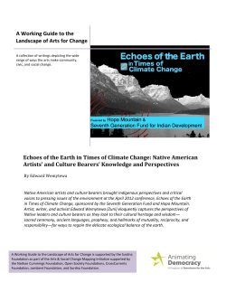 Echoes of the Earth in Times of Climate Change