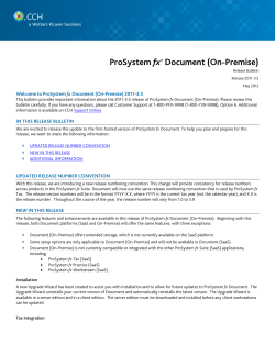 ProSystem fx Document (On-Premise)