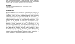 Emergent Properties in Simulated Robots