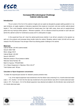 Increased Microbiological Challenge Cabinet side-by