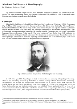 John Louis Emil Dreyer &ndash; A Short Biography