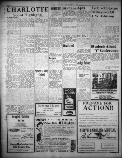 charlotte action!! - North Carolina Newspapers