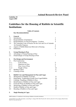 Guidelines for the Housing of Rabbits in Scientific Institutions