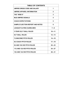 table of contents - TeamSideline.com