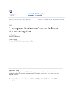 Line segment distribution of sketches for Persian