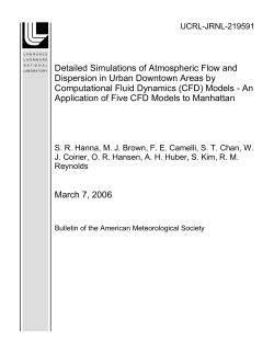 Detailed Simulations of Atmospheric Flow and