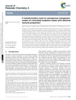 Materials Chemistry A - RSC Publishing