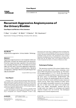 Recurrent Aggressive Angiomyxoma of the Urinary