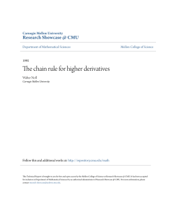 The chain rule for higher derivatives