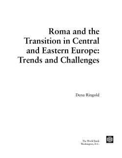 Roma and the Transition in Central and Eastern Europe: Trends and
