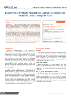 Ethamsylate Protects Against the Carbon Tetrachloride