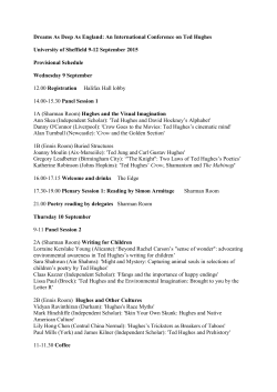 Provisional Schedule - The University of Sheffield