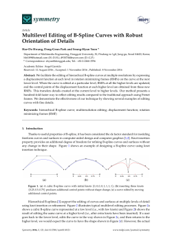 Multilevel Editing of B-Spline Curves with Robust Orientation of Details