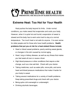 Extreme Heat: Too Hot for Your Health