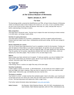 Sportsology fun facts - Science Museum of Minnesota