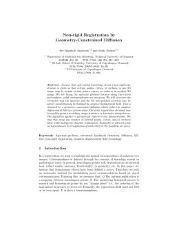 Non-rigid Registration by Geometry-Constrained Diffusion