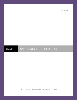 Safe Zone Guide For Allies - University of Central Missouri