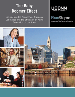 The Baby Boomer Effect - UConn School of Business