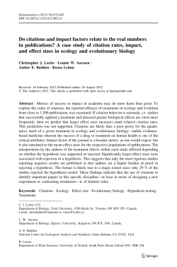 Do citations and impact factors relate to the real numbers in