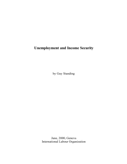Unemployment and Income Security