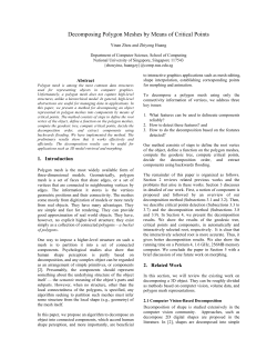 Decomposing Polygon Meshes by Means of