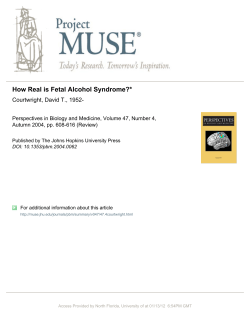 How Real is Fetal Alcohol Syndrome?