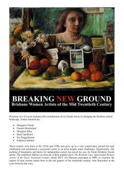 Breaking New Ground examines the contributions of six female