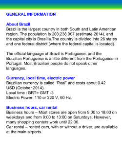 GENERAL INFORMATION About Brazil