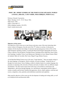 port. 380 - short stories of the portuguese-speaking world