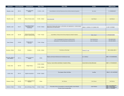Instructor Course Number Course Name Day / Time Book Title