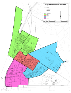 1B 1A 2A 2B 3A 3B 4B 4A City of Marina Police Beat Map