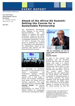 Ahead of the Africa-EU Summit - Konrad-Adenauer