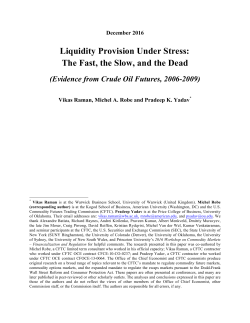 Liquidity Provision Under Stress: The Fast, the Slow, and the Dead