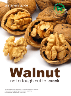 A starters guide for Walnut Processing