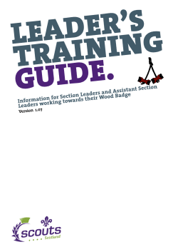 Leaders` training guide