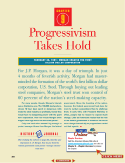 Progressivism Takes Hold