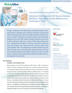 Connected Vital Signs and ECG Devices Improve