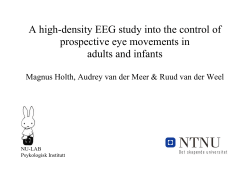 A high-density EEG study into the control of prospective eye