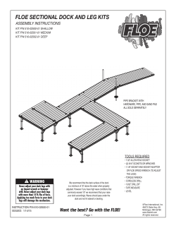 floe sectional dock and leg kits