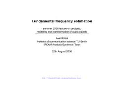 Fundamental frequency estimation
