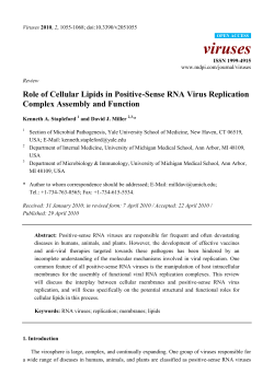 Role of Cellular Lipids in Positive