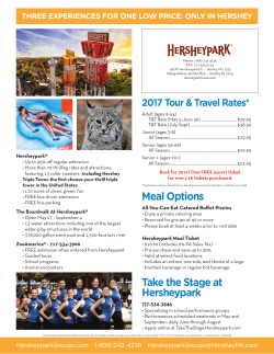 Meal Options Take the Stage at Hersheypark